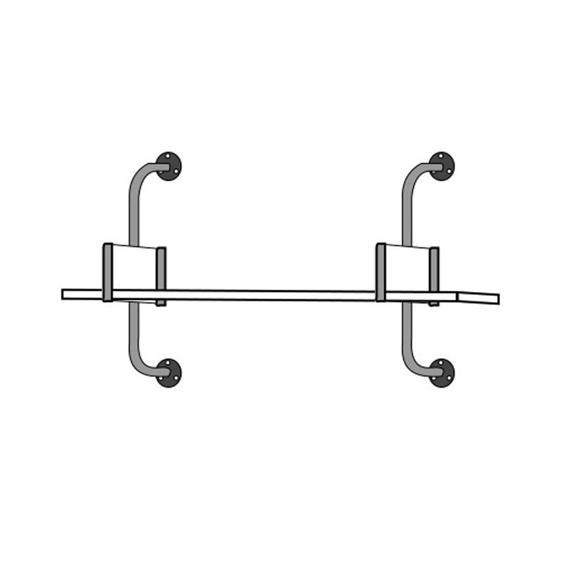 Modern Wooden Wall Mounted Bookshelf Floating Storage Bookcase 31.5"L x 7.9"W x 16.1"H Clearhalo 'Bookcases' 'furn' 'furn_bookcases' 'Furniture' 'Office Furniture' 5573761