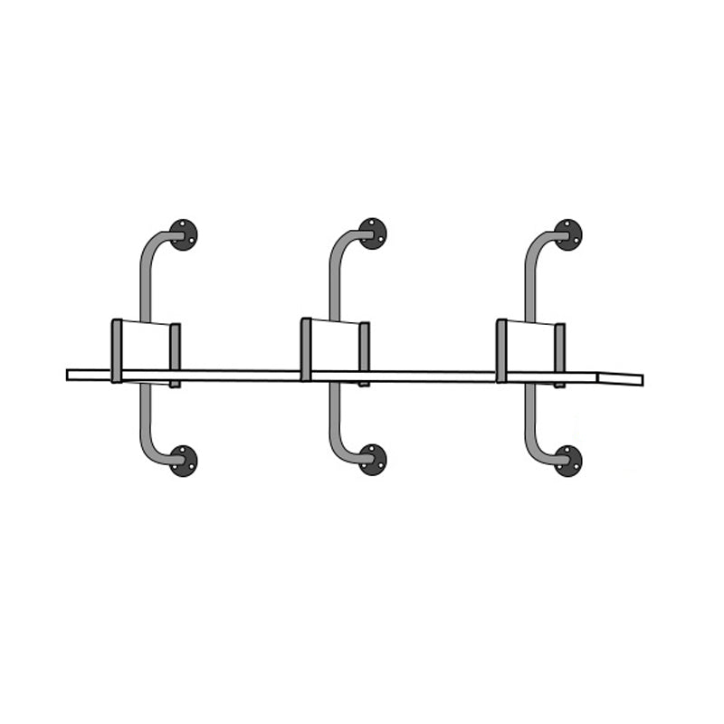 Modern Wooden Wall Mounted Bookshelf Floating Storage Bookcase 47.2"L x 7.9"W x 16.1"H Clearhalo 'Bookcases' 'furn' 'furn_bookcases' 'Furniture' 'Office Furniture' 5573765