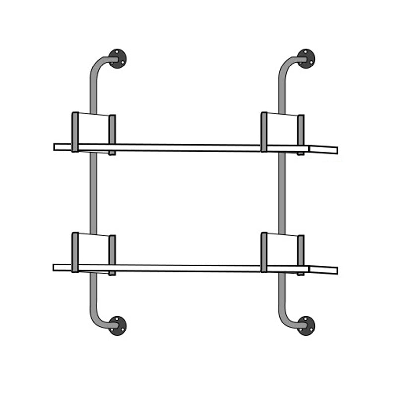 Modern Wooden Wall Mounted Bookshelf Floating Storage Bookcase 23.6"L x 7.9"W x 28.3"H Clearhalo 'Bookcases' 'furn' 'furn_bookcases' 'Furniture' 'Office Furniture' 5573769