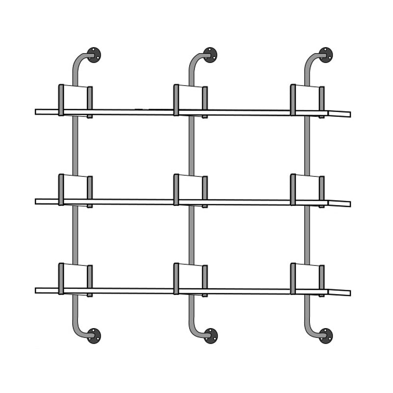 Modern Wooden Wall Mounted Bookshelf Floating Storage Bookcase 59.1"L x 7.9"W x 41.7"H Clearhalo 'Bookcases' 'furn' 'furn_bookcases' 'Furniture' 'Office Furniture' 5573784