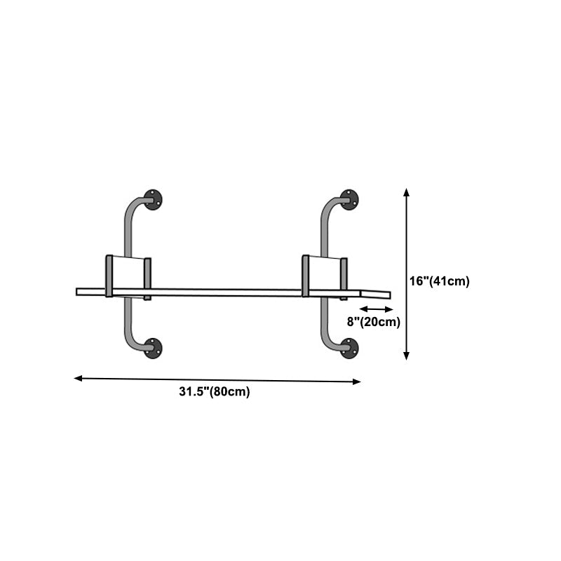 Modern Wooden Wall Mounted Bookshelf Floating Storage Bookcase Clearhalo 'Bookcases' 'furn' 'furn_bookcases' 'Furniture' 'Office Furniture' 5573786