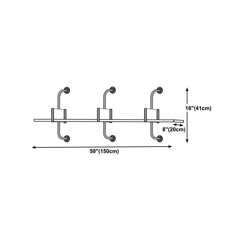 Modern Wooden Wall Mounted Bookshelf Floating Storage Bookcase Clearhalo 'Bookcases' 'furn' 'furn_bookcases' 'Furniture' 'Office Furniture' 5573789