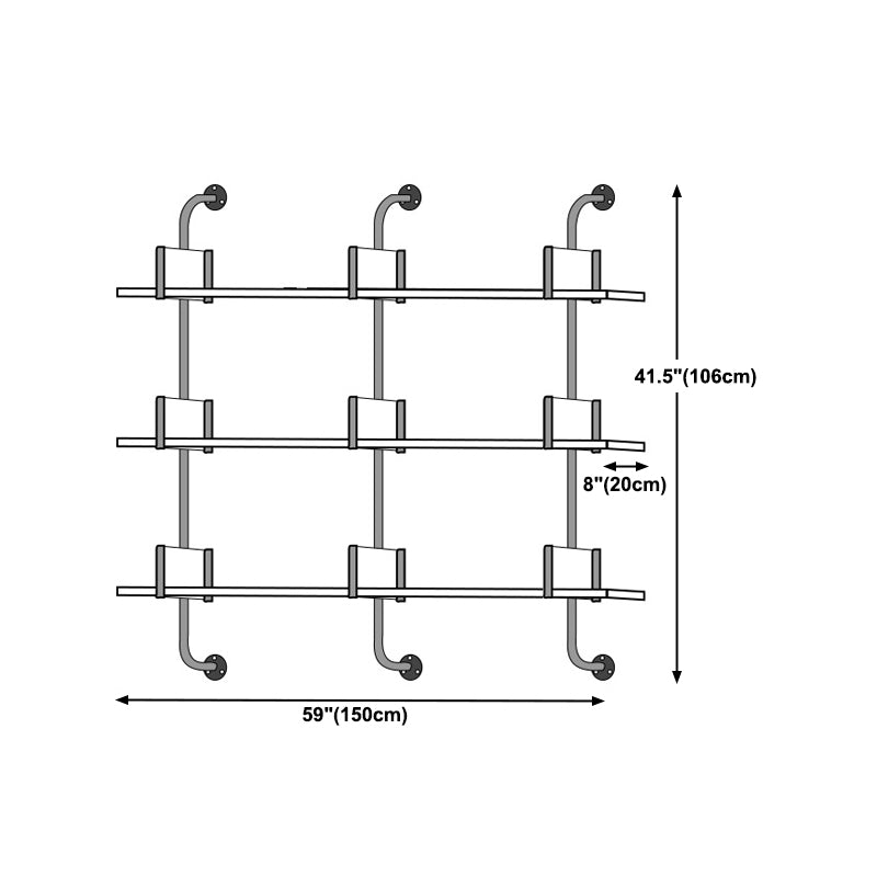 Modern Wooden Wall Mounted Bookshelf Floating Storage Bookcase Clearhalo 'Bookcases' 'furn' 'furn_bookcases' 'Furniture' 'Office Furniture' 5573799
