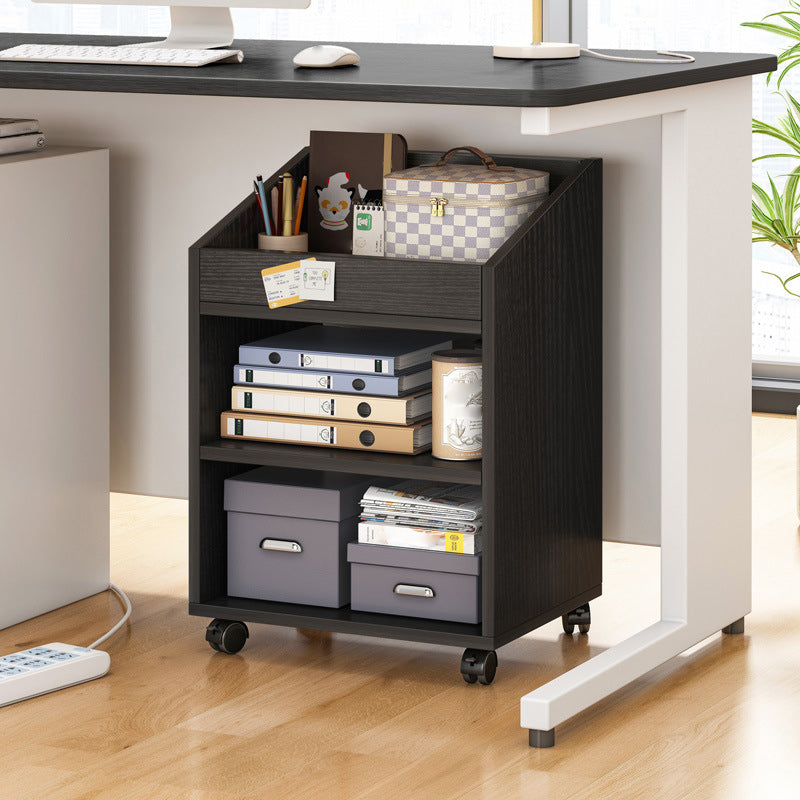 Wooden Open Back Bookcase Modern Home Etagere Storage Bookshelf