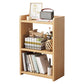 Wooden Open Back Bookcase Modern Home Etagere Storage Bookshelf