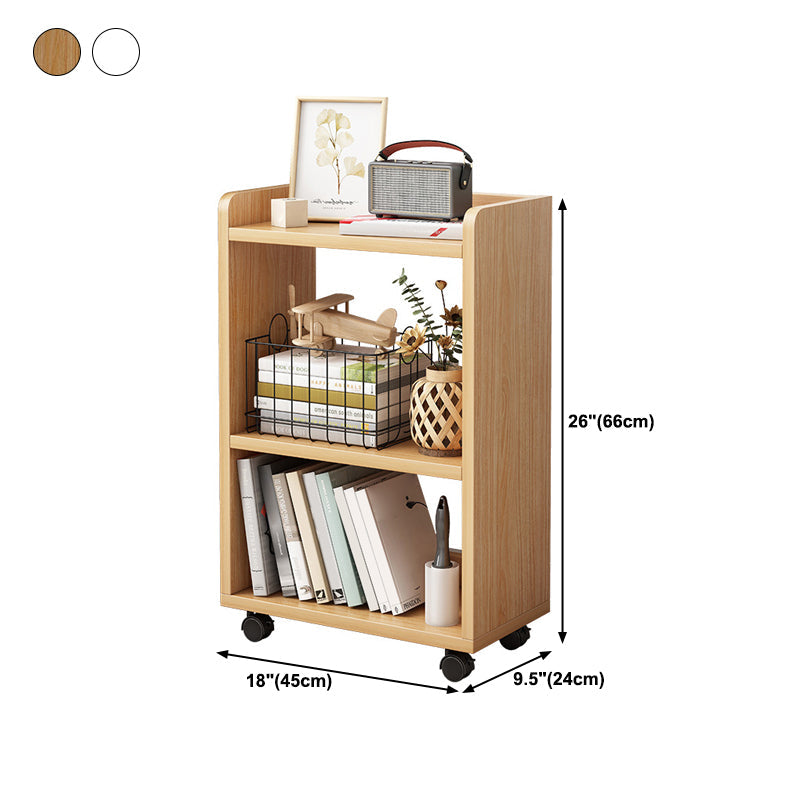 Wooden Open Back Bookcase Modern Home Etagere Storage Bookshelf