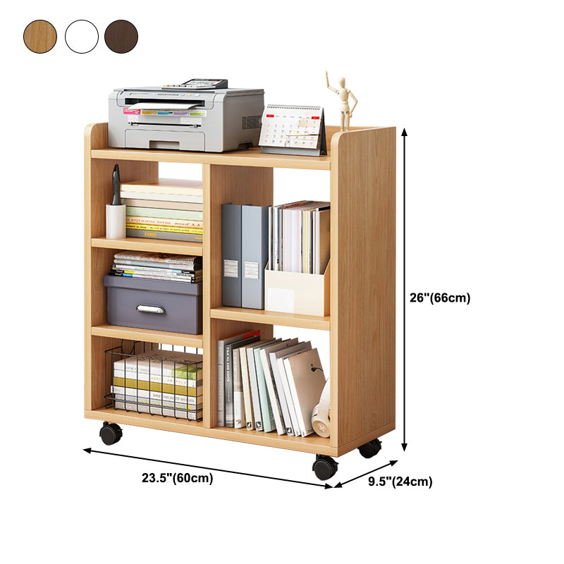 Scandinavian Geometric Book Shelf Wood Office Shelf Bookcase