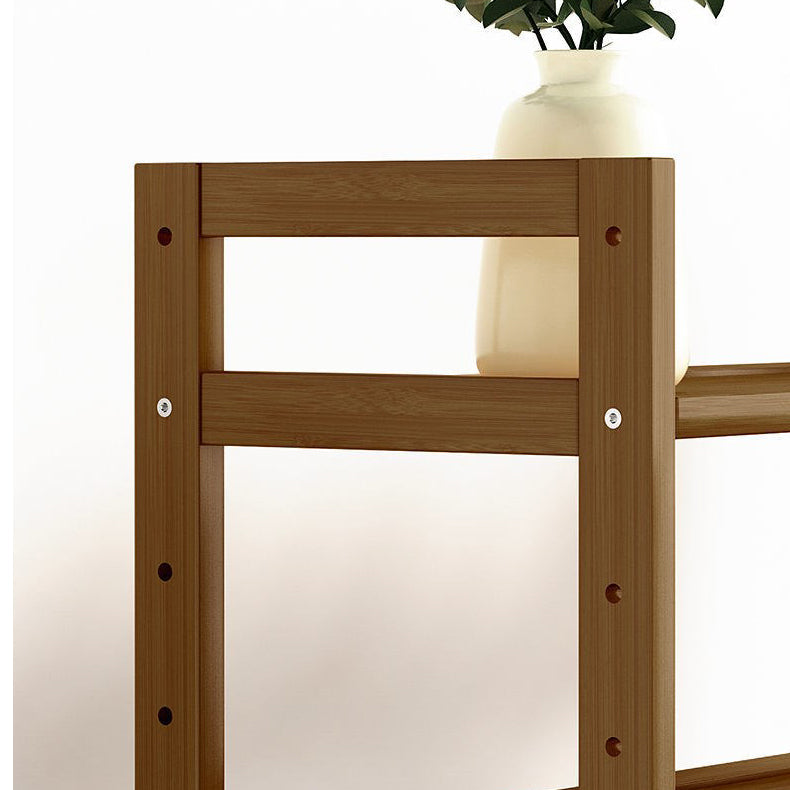 現代のソリッド竹の本棚、あらゆる部屋の幾何学的な本棚、10 "w