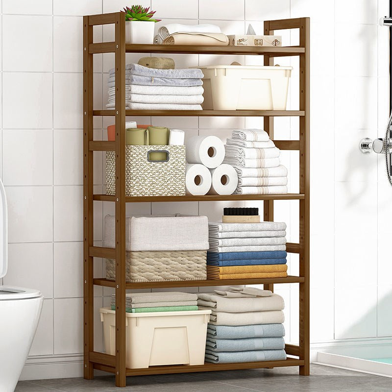 現代のソリッド竹の本棚、あらゆる部屋の幾何学的な本棚、10 "w