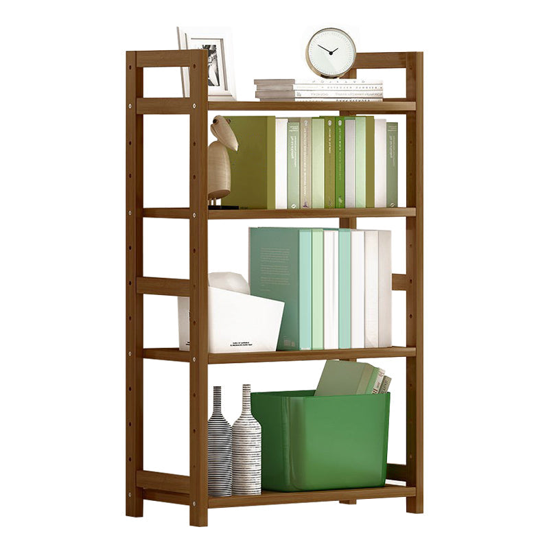 現代のソリッド竹の本棚、あらゆる部屋の幾何学的な本棚、10 "w