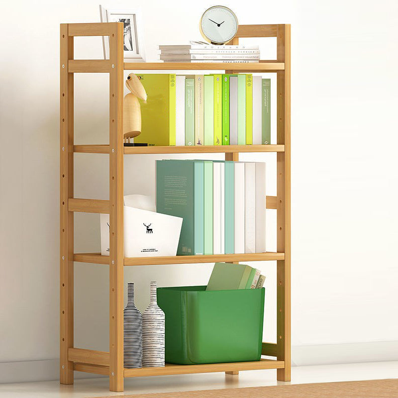 現代のソリッド竹の本棚、あらゆる部屋の幾何学的な本棚、10 "w