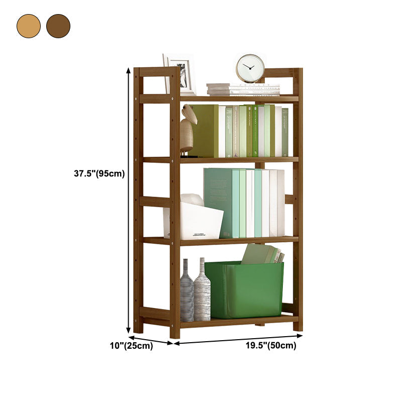 現代のソリッド竹の本棚、あらゆる部屋の幾何学的な本棚、10 "w