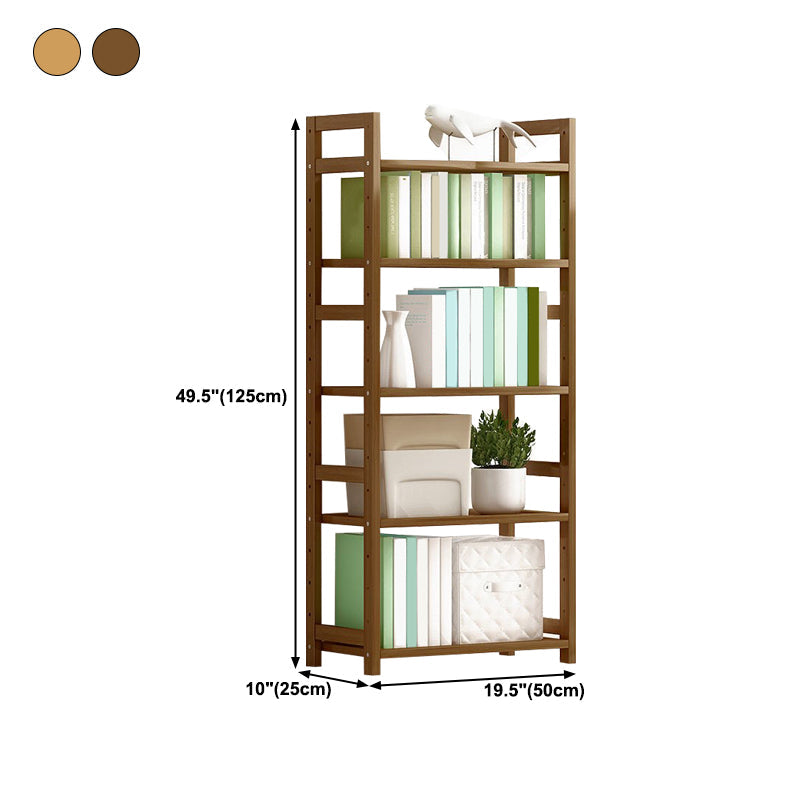 現代のソリッド竹の本棚、あらゆる部屋の幾何学的な本棚、10 "w