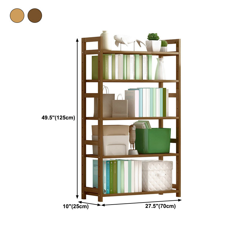 現代のソリッド竹の本棚、あらゆる部屋の幾何学的な本棚、10 "w