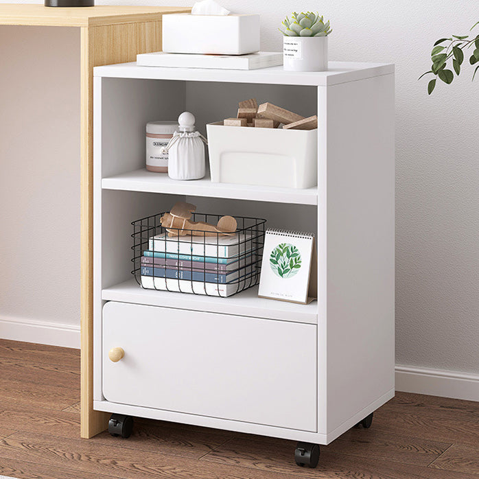 Scandinavian 13.38" Wide Bookcase Wood Removable Standard Bookshelf