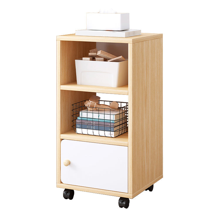 Scandinavian 13.38" Wide Bookcase Wood Removable Standard Bookshelf