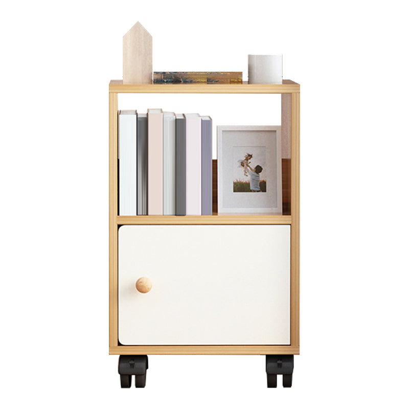 Scandinavian 13.38" Wide Bookcase Wood Removable Standard Bookshelf