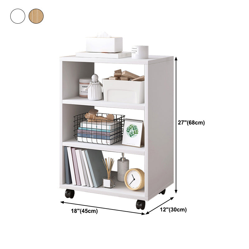 Scandinavian 13.38" Wide Bookcase Wood Removable Standard Bookshelf