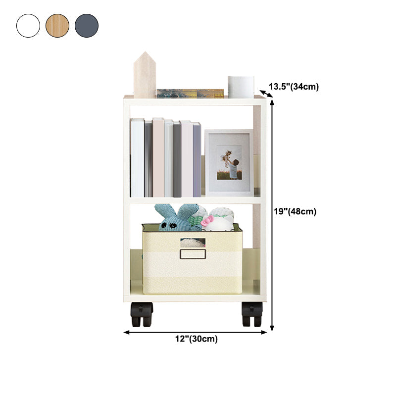 Scandinavian 13.38" Wide Bookcase Wood Removable Standard Bookshelf