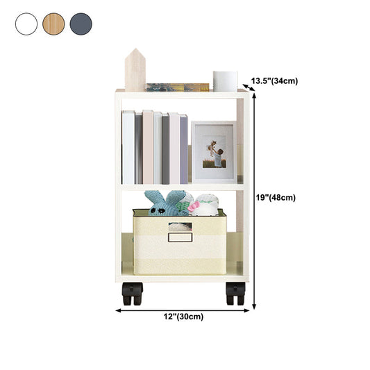 Escandinavo 13.38 "Librería estandonal de madera de estantería ancha