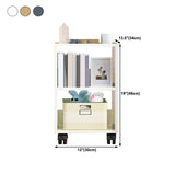 Scandinavian 13.38" Wide Bookcase Wood Removable Standard Bookshelf