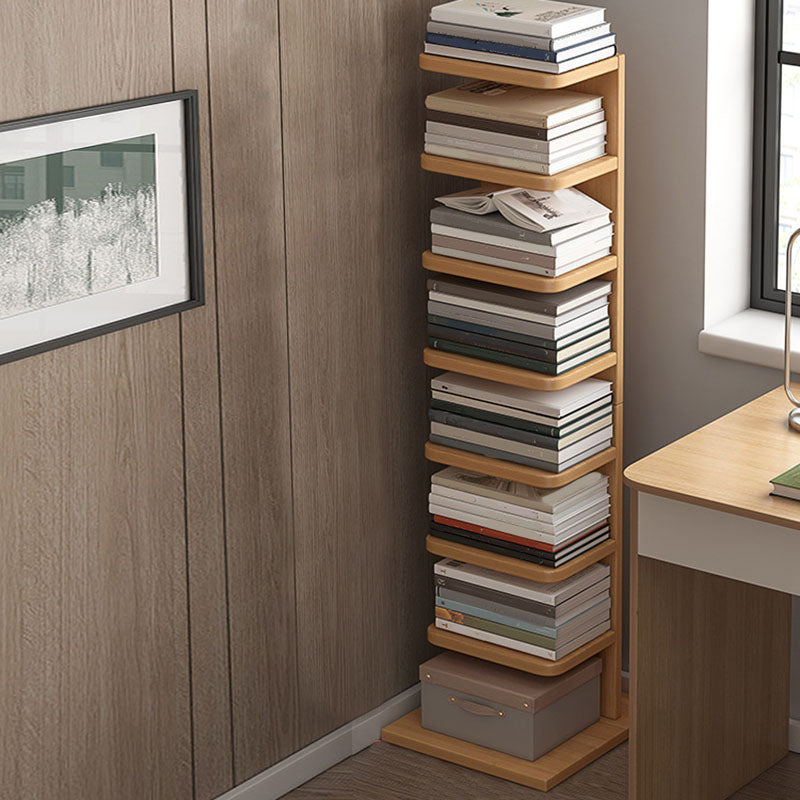 Modern 13.77" Wide Etagere Book Shelf Manufactured Wood Bookcase