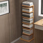 Modern 13.77" Wide Etagere Book Shelf Manufactured Wood Bookcase