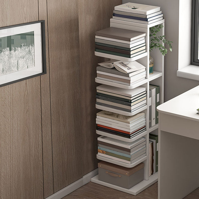 Modern 13.77" Wide Etagere Book Shelf Manufactured Wood Bookcase