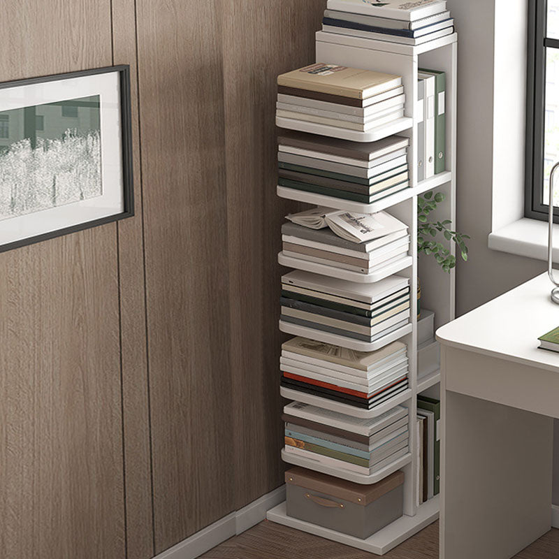 Modern 13.77" Wide Etagere Book Shelf Manufactured Wood Bookcase