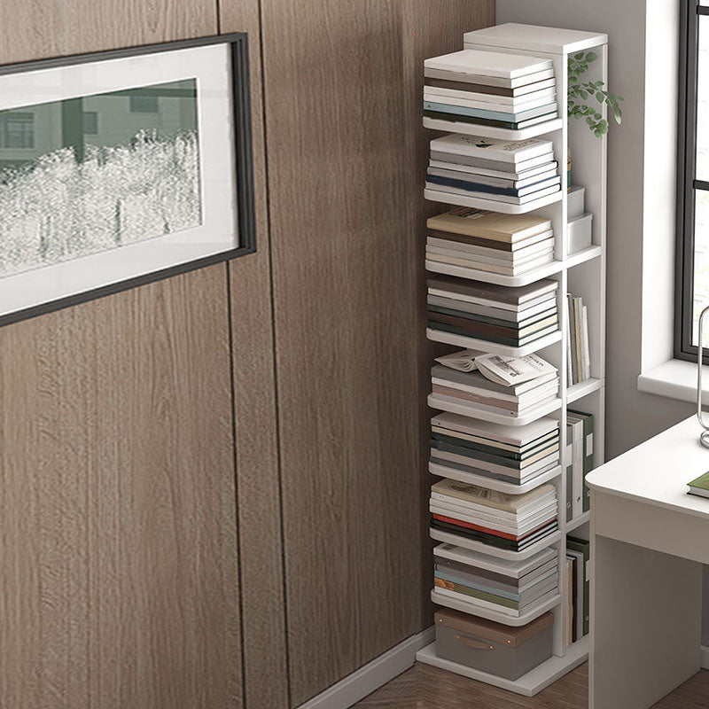 Modern 13.77" Wide Etagere Book Shelf Manufactured Wood Bookcase