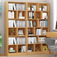 Gesloten houten boekenkast moderne huis woonkamer rooster boekenplank