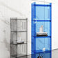 Closed Back Bookshelf Nordic Rectangle Acrylic Storage Bookcase