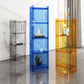 Closed Back Bookshelf Nordic Rectangle Acrylic Storage Bookcase