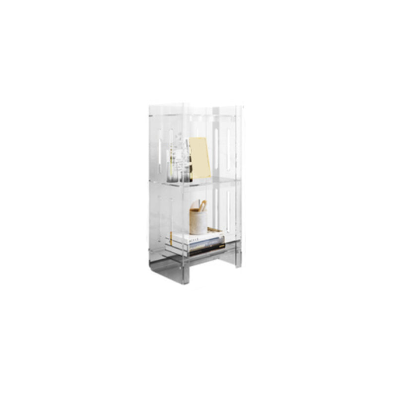 Closed Back Bookshelf Nordic Rectangle Acrylic Storage Bookcase