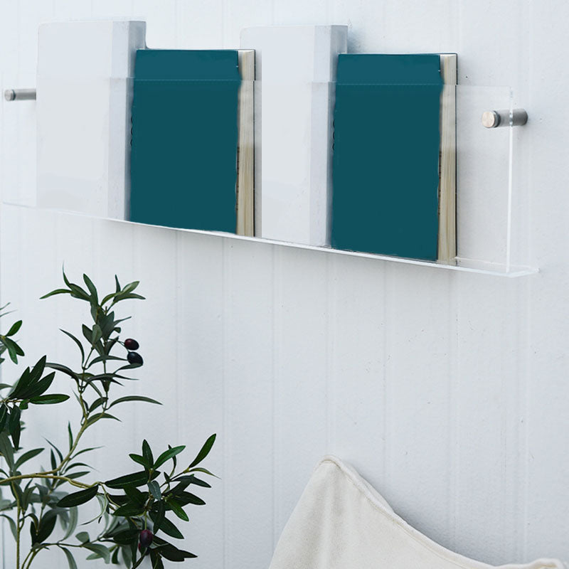 Acrylic Wall Mounted Bookshelf Nordic Rectangle Home Office Storage Bookcase Clearhalo 'Bookcases' 'furn' 'furn_bookcases' 'Furniture' 'Office Furniture' 5574234
