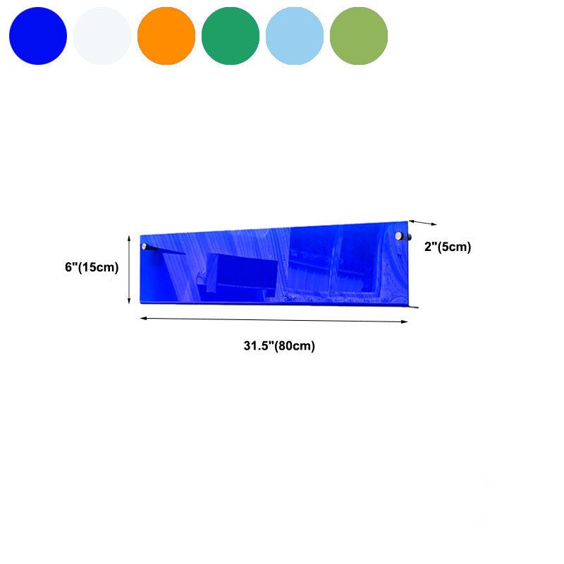 Acrylic Wall Mounted Bookshelf Nordic Rectangle Home Office Storage Bookcase Clearhalo 'Bookcases' 'furn' 'furn_bookcases' 'Furniture' 'Office Furniture' 5574245