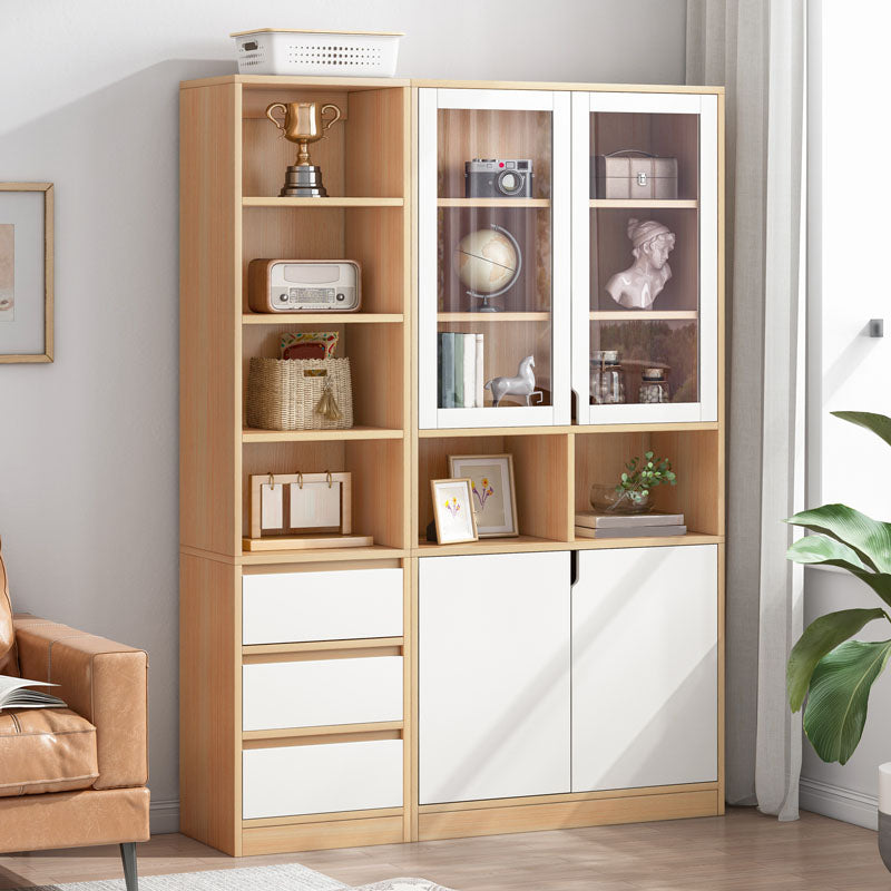 Closed Wooden Bookcase Modern Home Living Room Bedroom Standard Bookshelf Clearhalo 'Bookcases' 'furn' 'furn_bookcases' 'Furniture' 'Office Furniture' 5574247