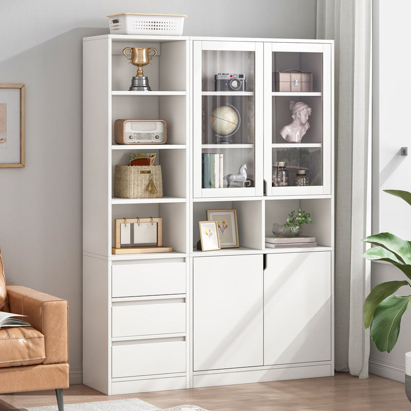 Closed Wooden Bookcase Modern Home Living Room Bedroom Standard Bookshelf Clearhalo 'Bookcases' 'furn' 'furn_bookcases' 'Furniture' 'Office Furniture' 5574263