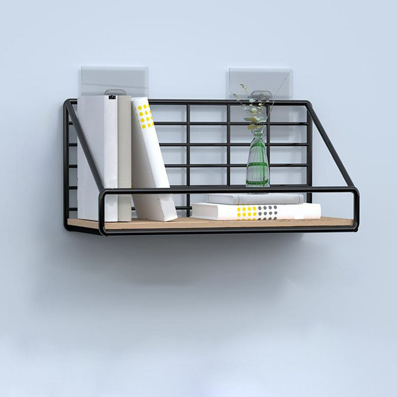 Modern Metal Bookcase, Geometric Bookshelf for Any Room, 6.5" W 9.8"L x 6.3"W x 6.3"H Black Clearhalo 'Bookcases' 'furn' 'furn_bookcases' 'Furniture' 'Office Furniture' 5574270