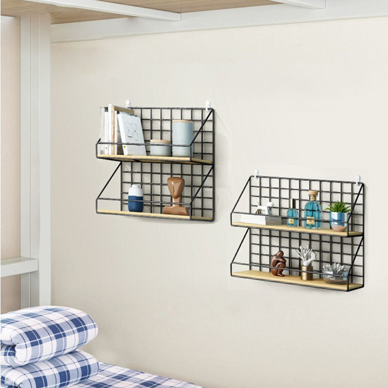 Modern Metal Bookcase, Geometric Bookshelf for Any Room, 6.5" W Clearhalo 'Bookcases' 'furn' 'furn_bookcases' 'Furniture' 'Office Furniture' 5574275