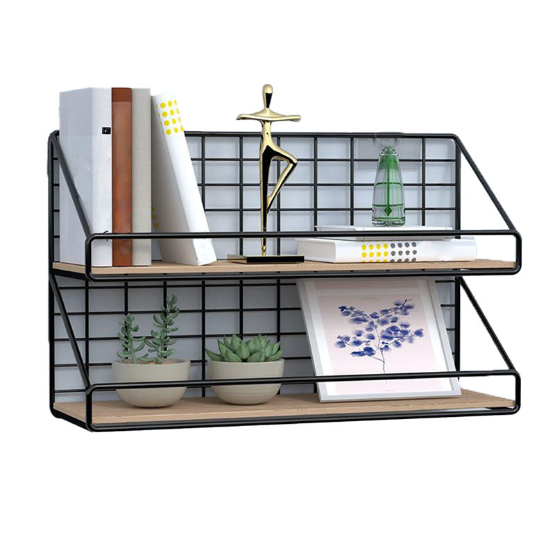 Modern Metal Bookcase, Geometric Bookshelf for Any Room, 6.5" W Clearhalo 'Bookcases' 'furn' 'furn_bookcases' 'Furniture' 'Office Furniture' 5574277