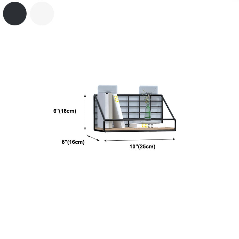 Modern Metal Bookcase, Geometric Bookshelf for Any Room, 6.5" W Clearhalo 'Bookcases' 'furn' 'furn_bookcases' 'Furniture' 'Office Furniture' 5574289