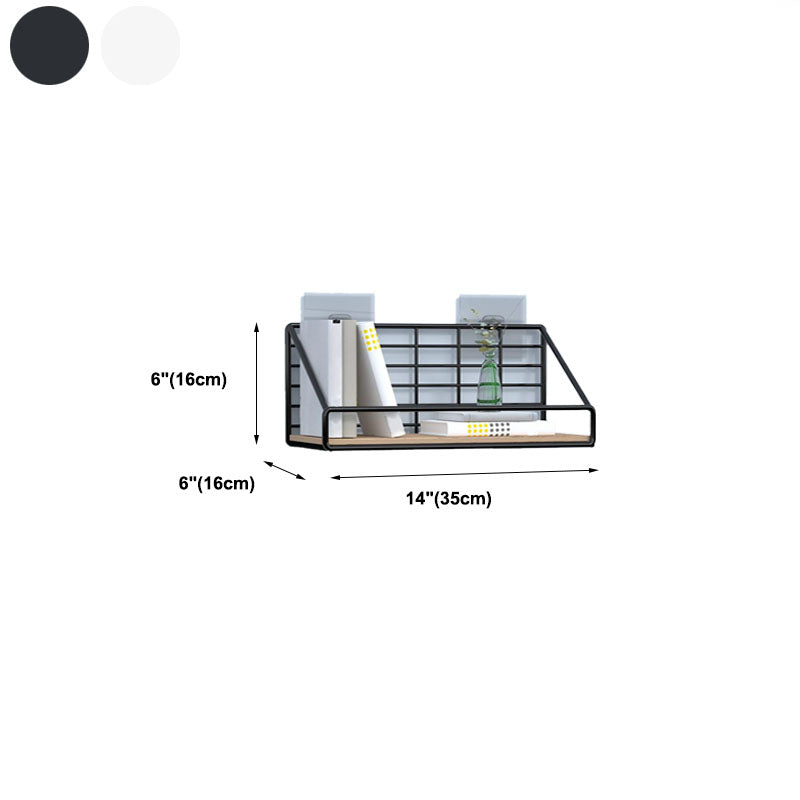 Modern Metal Bookcase, Geometric Bookshelf for Any Room, 6.5" W Clearhalo 'Bookcases' 'furn' 'furn_bookcases' 'Furniture' 'Office Furniture' 5574290