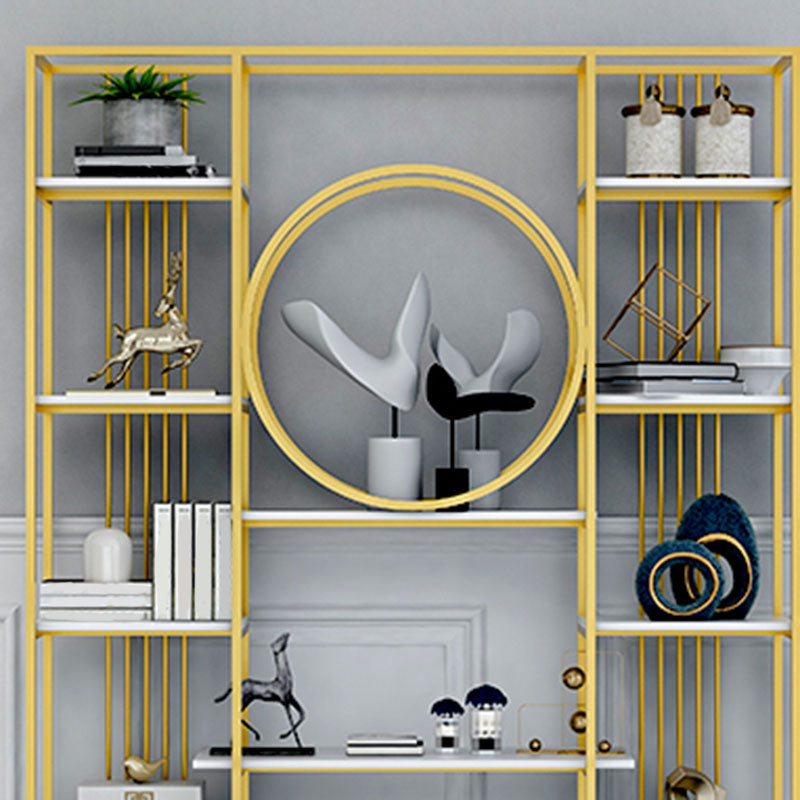 Geschlossenes Back Metal Bücherregal Skandinavisches Bücherregal mit Lagerregalen