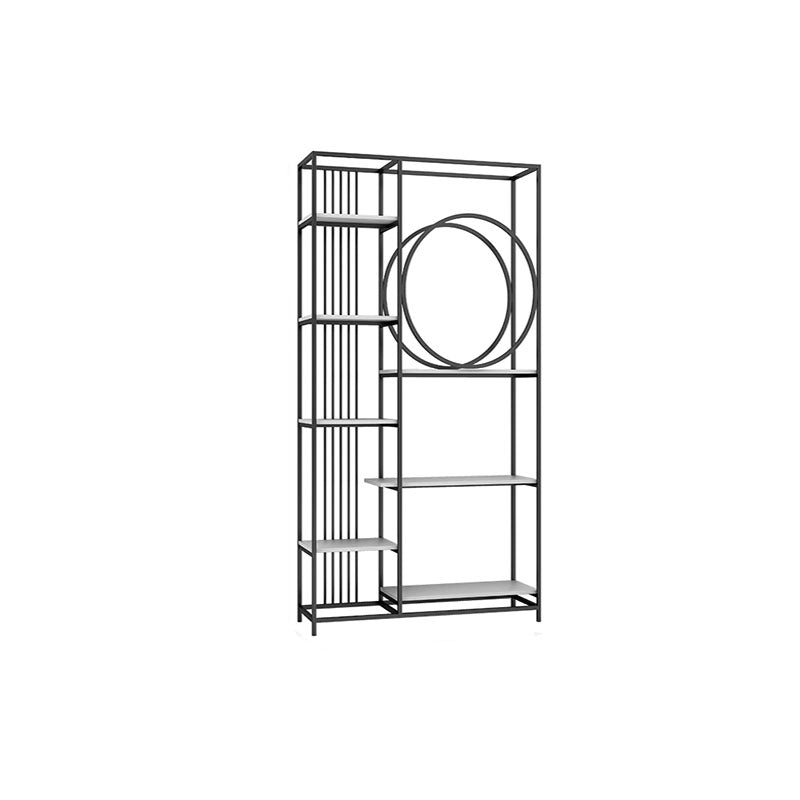 Geschlossenes Back Metal Bücherregal Skandinavisches Bücherregal mit Lagerregalen