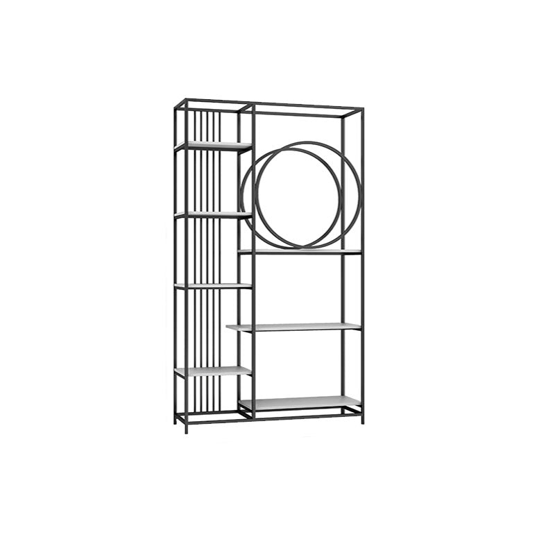 Geschlossenes Back Metal Bücherregal Skandinavisches Bücherregal mit Lagerregalen