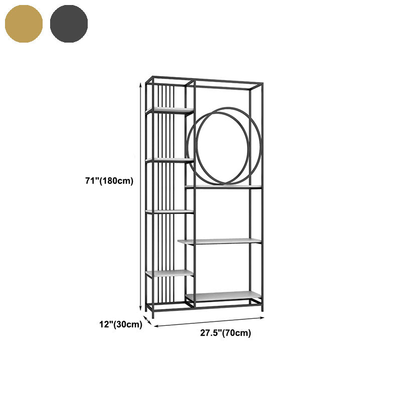 Geschlossenes Back Metal Bücherregal Skandinavisches Bücherregal mit Lagerregalen