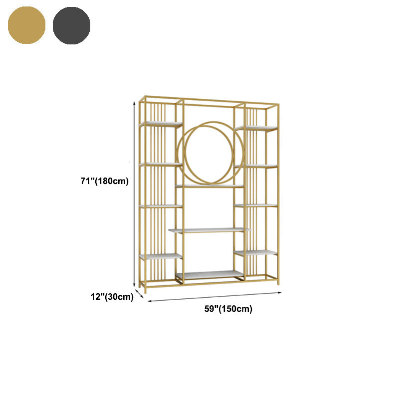 Geschlossenes Back Metal Bücherregal Skandinavisches Bücherregal mit Lagerregalen