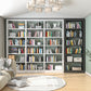 Rectangle Etagere Bookshelf Modern Metal Open Bookcase with Shelves