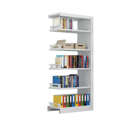 Rectangle Etagere Bookshelf Modern Metal Open Bookcase with Shelves